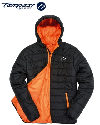 Tempest Padded Jacket Black Orange